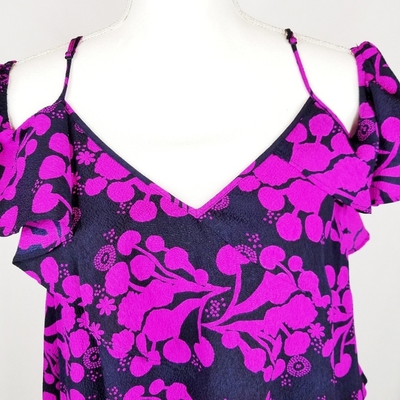 Tanya Taylor Chiara Floral Textured Silk Top NWT - Picture 6 of 9